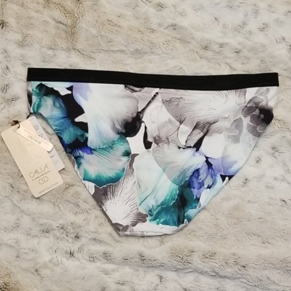 Calia Ocean Iris Wide Banded Printed Bottoms - Picture 3 of 3